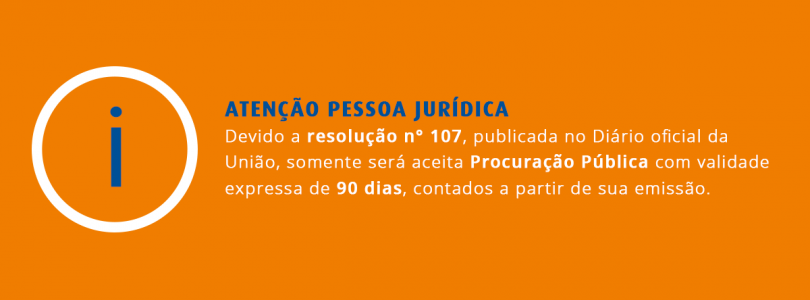 Procuração Pública para PJ deve ter o prazo de validade de 90 dias